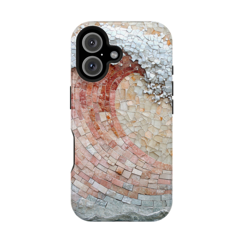 Artistic Red Wave Magnetic Impact Phone Case