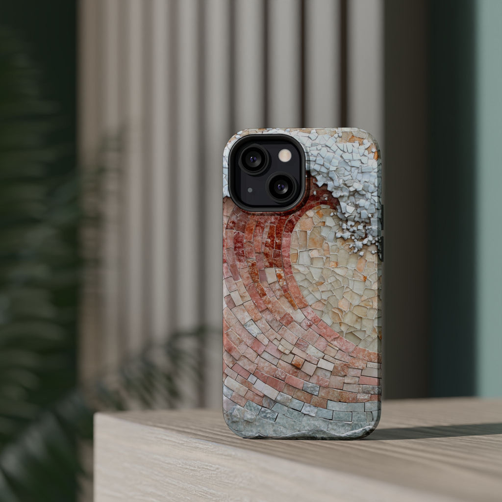 Artistic Red Wave Magnetic Impact Phone Case