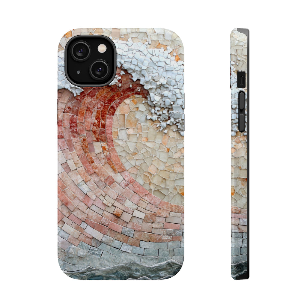 Artistic Red Wave Magnetic Impact Phone Case