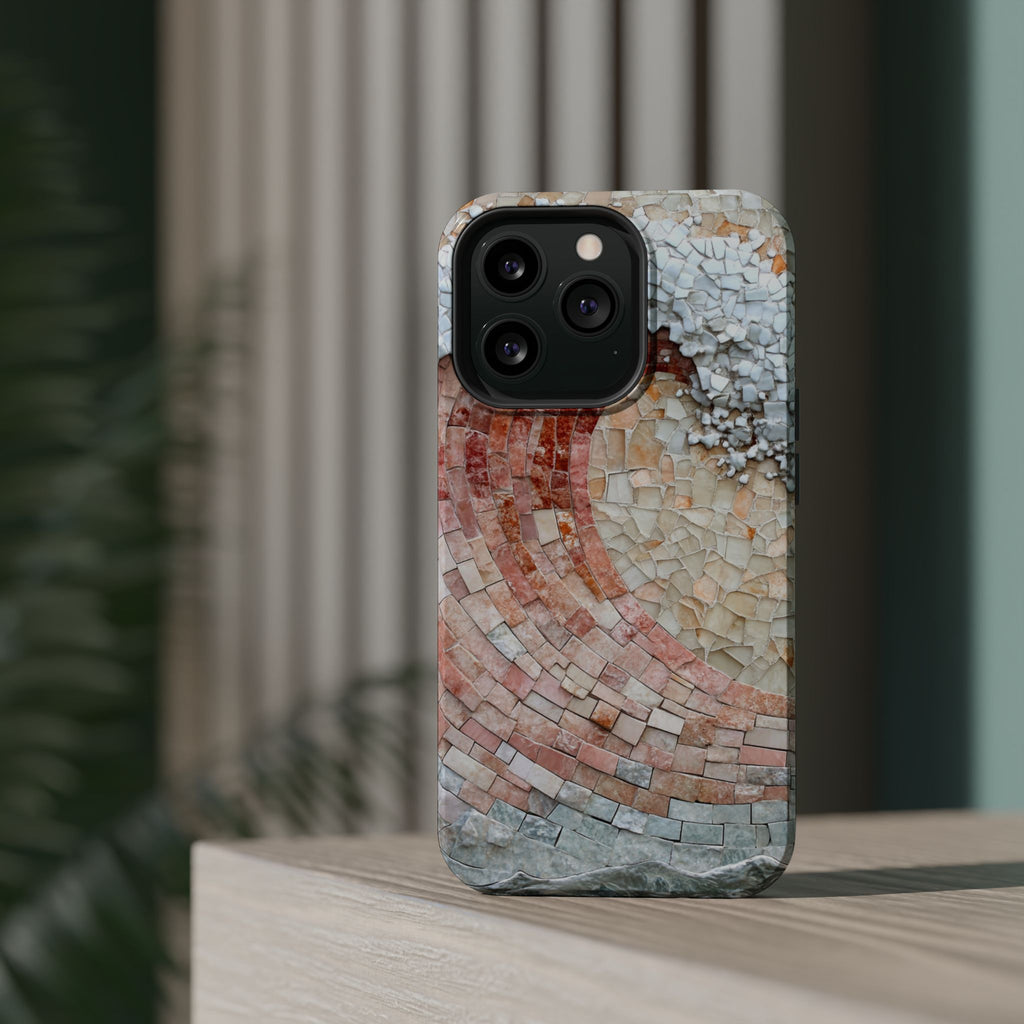 Artistic Red Wave Magnetic Impact Phone Case