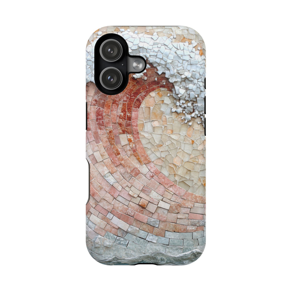Artistic Red Wave Magnetic Impact Phone Case