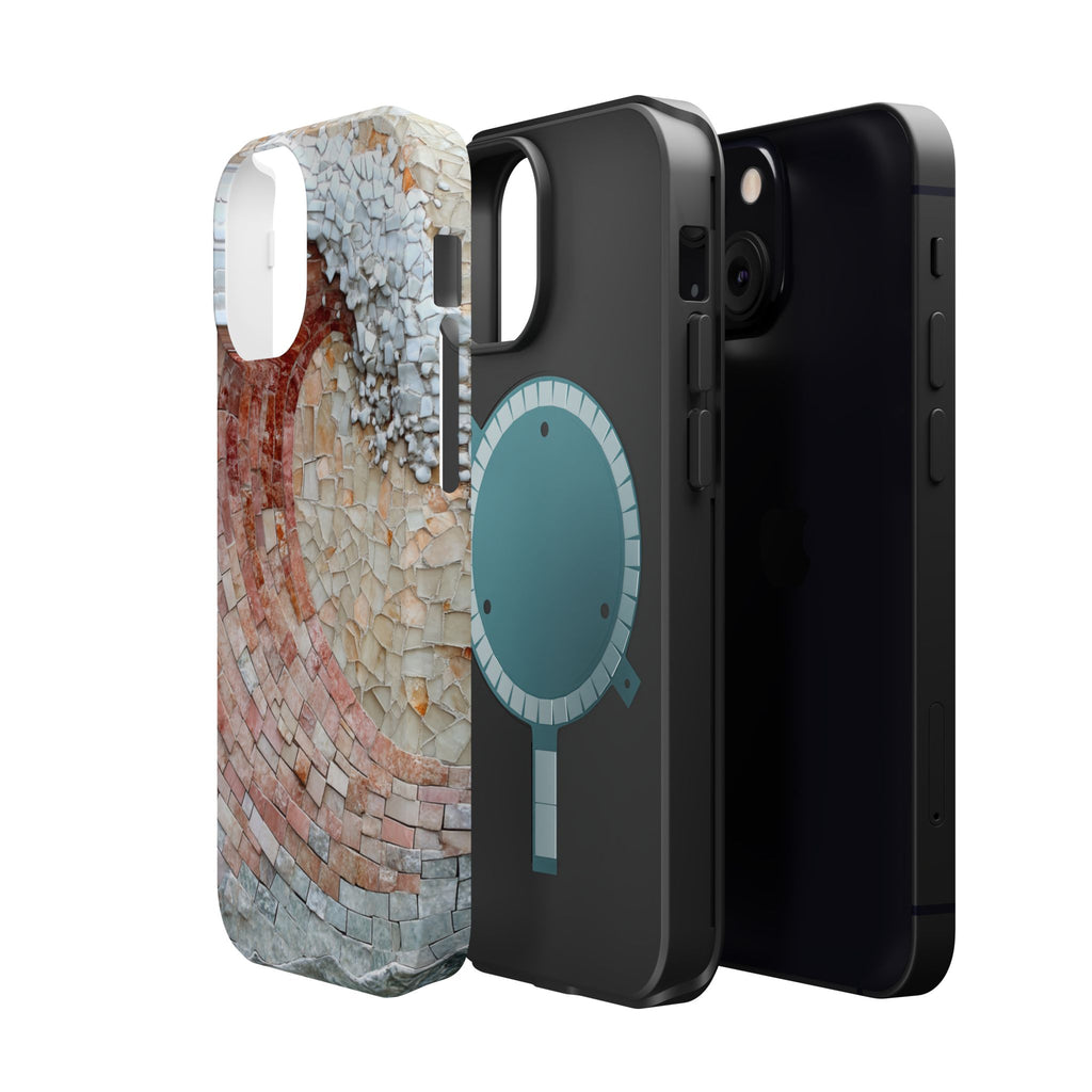 Artistic Red Wave Magnetic Impact Phone Case