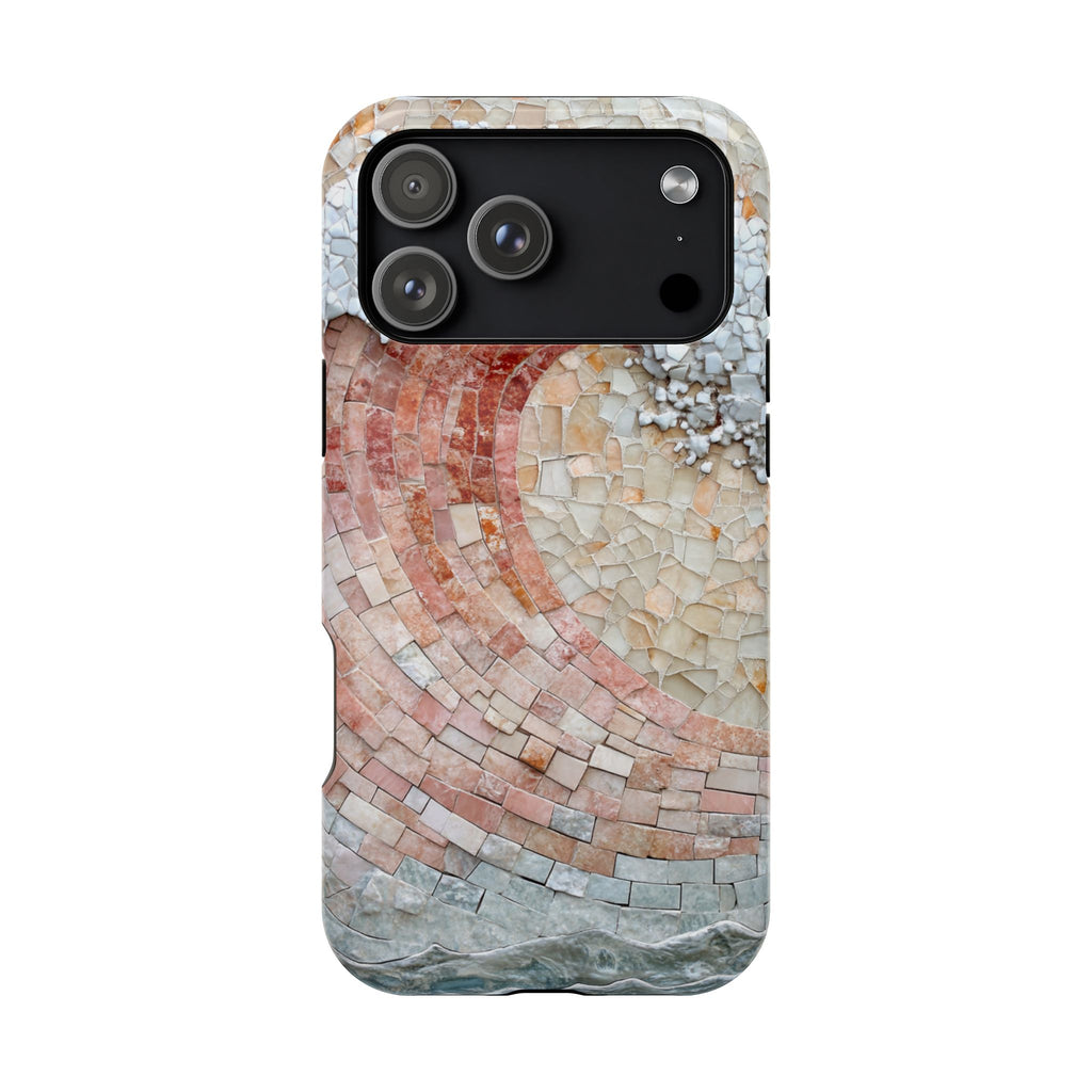 Artistic Red Wave Magnetic Impact Phone Case