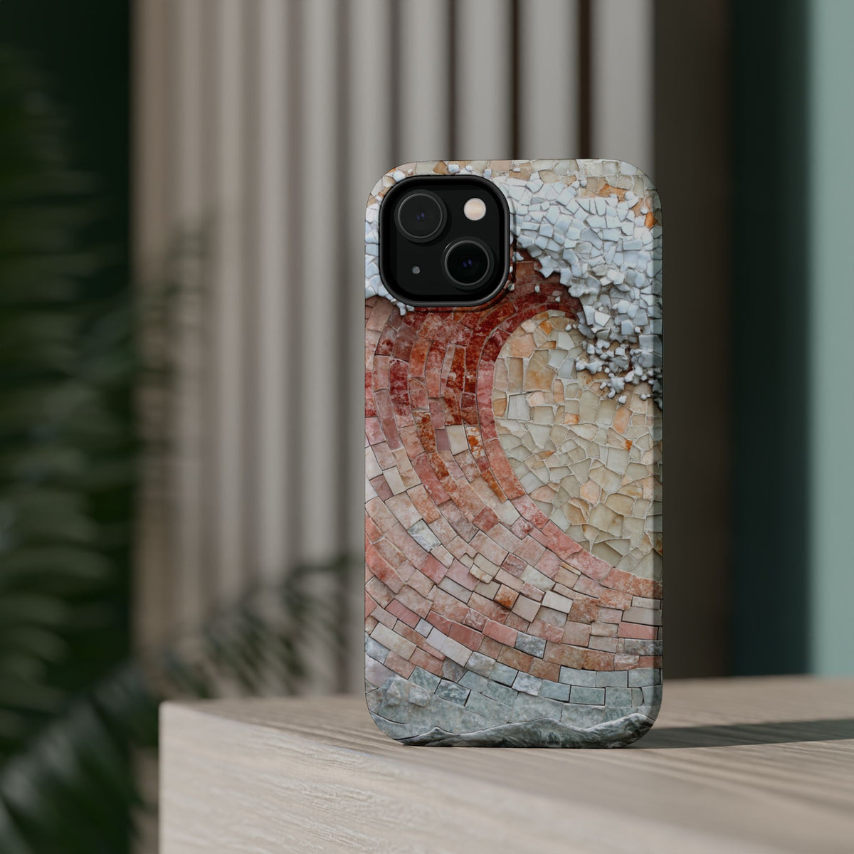 Artistic Red Wave Magnetic Impact Phone Case