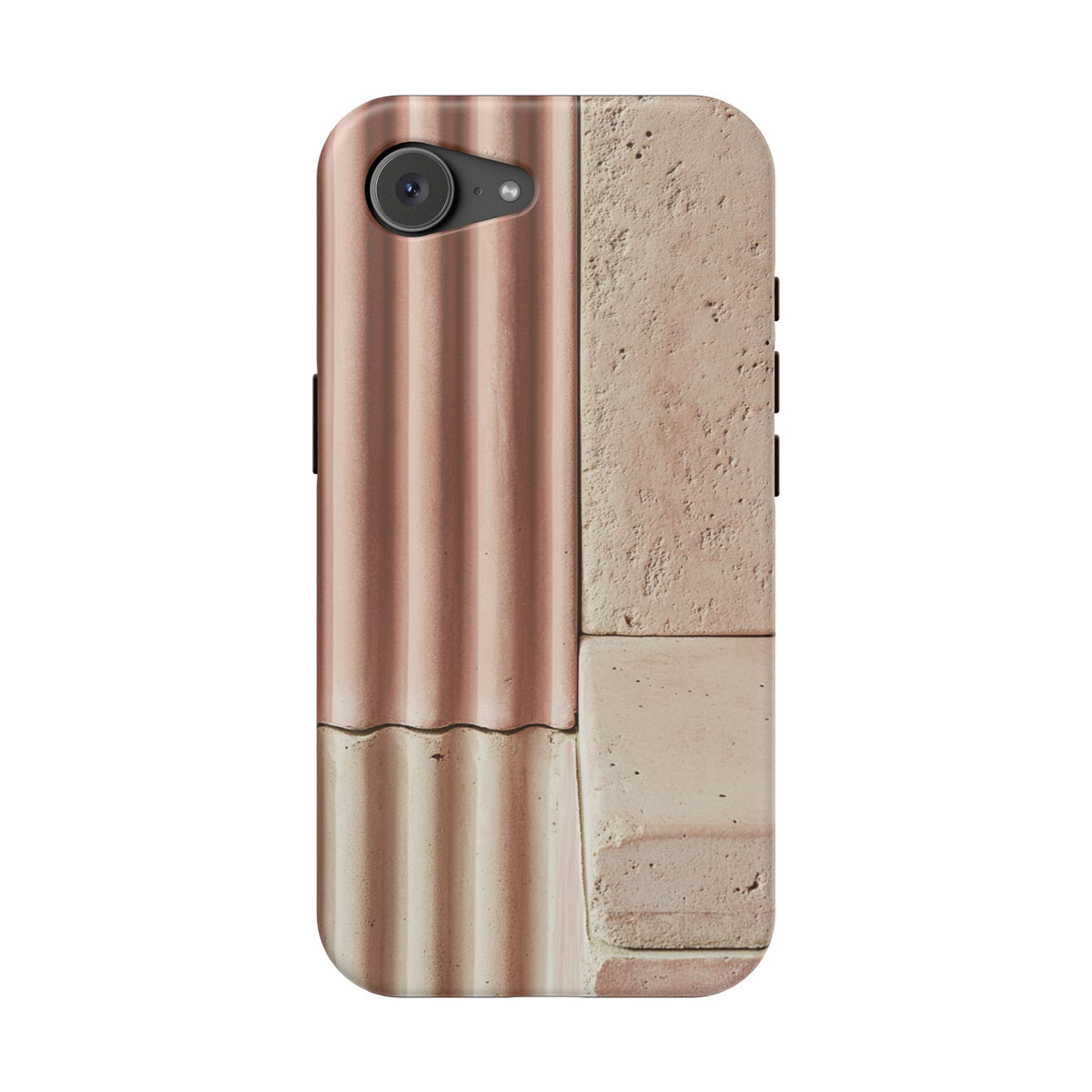 Blush Ceramic Ribbed Tiles