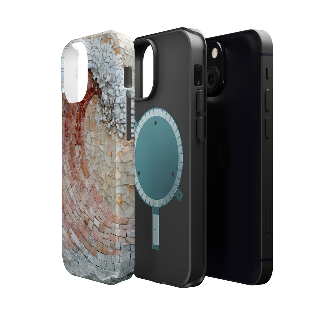 Artistic Red Wave Magnetic Impact Phone Case