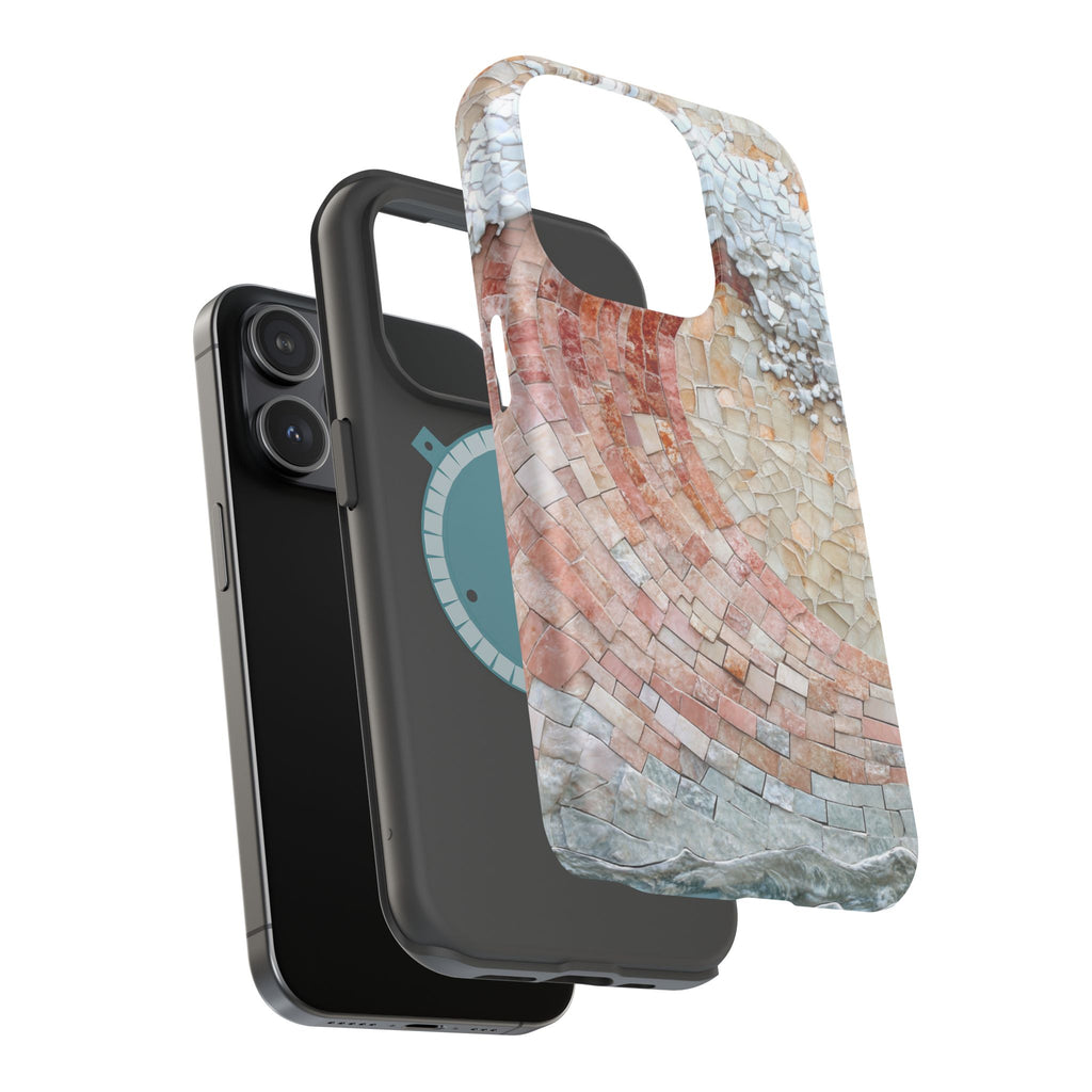 Artistic Red Wave Magnetic Impact Phone Case