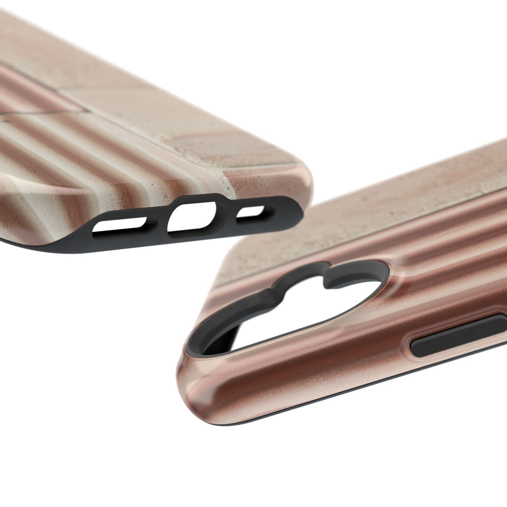 Blush Ceramic Ribbed Tiles