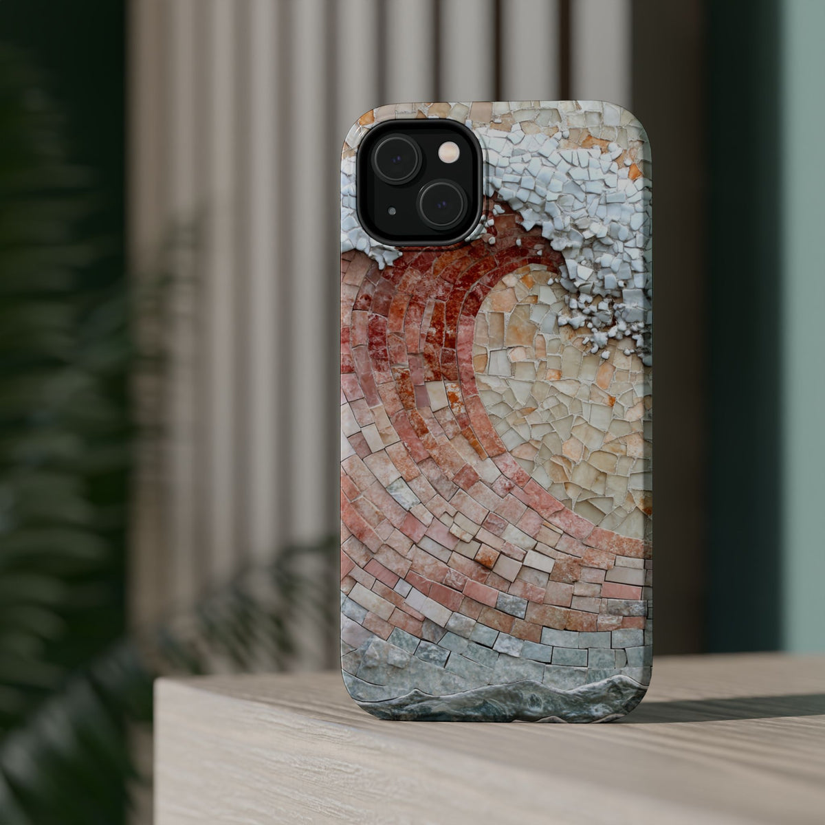 Artistic Red Wave Magnetic Impact Phone Case