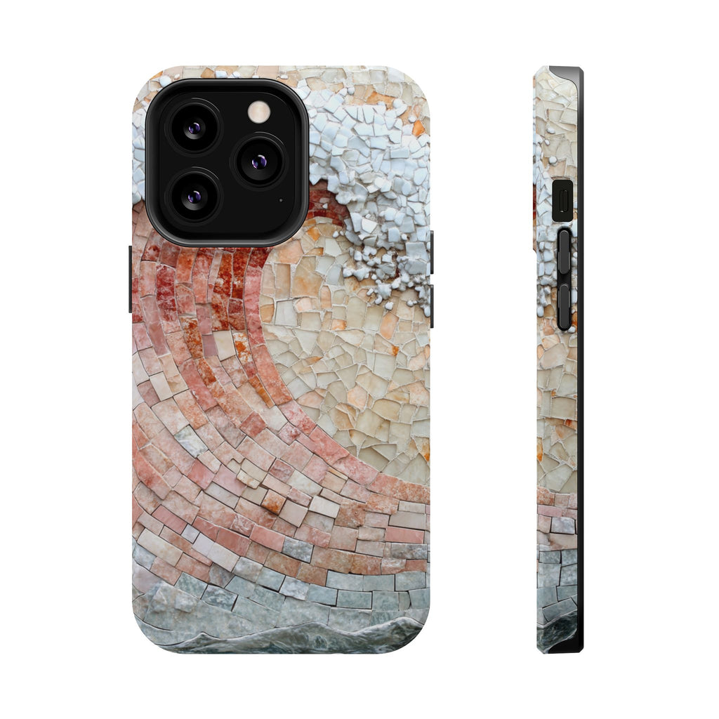 Artistic Red Wave Magnetic Impact Phone Case