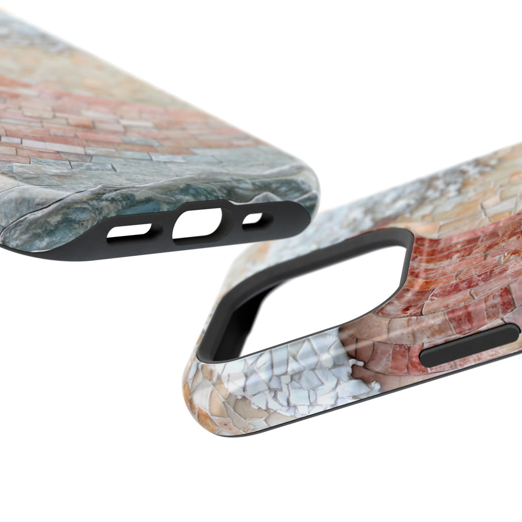 Artistic Red Wave Magnetic Impact Phone Case